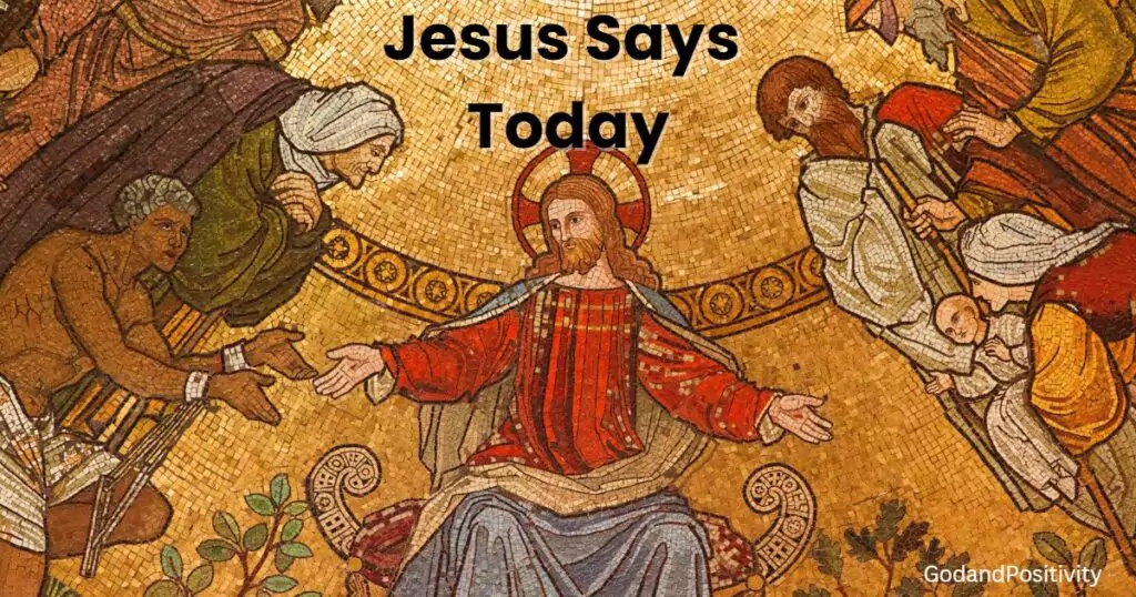 Jesus says today